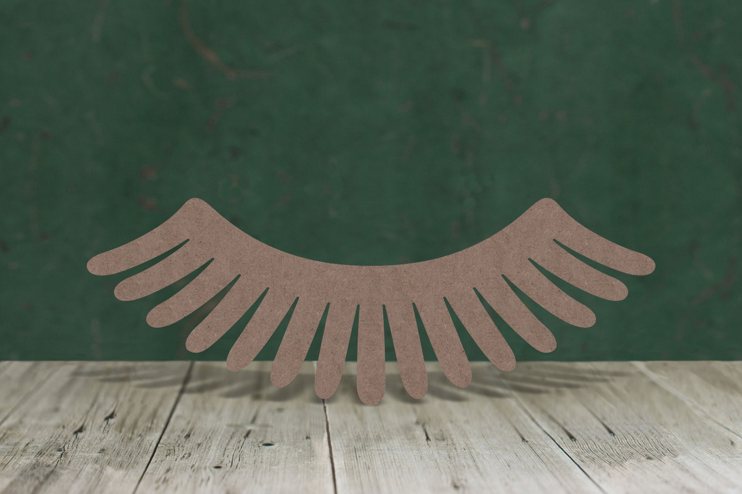 eyelashes - wooden craft cut-out - 2mm MDF