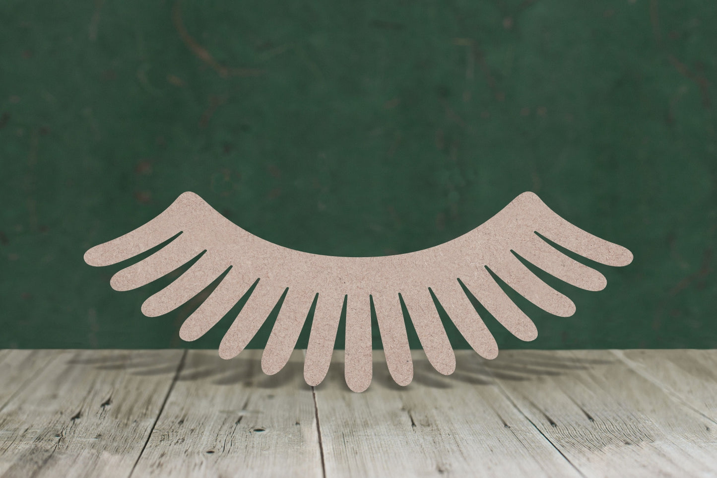 eyelashes - wooden craft blank - 3mm MDF