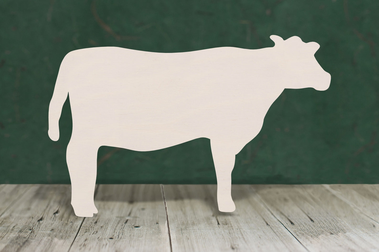 Farm cow wooden craft shape - plywood