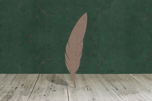 Feather 1 - wooden craft cut-out - 2mm MDF