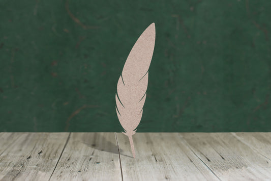 Feather 1 - wooden craft cut-out - 3mm MDF