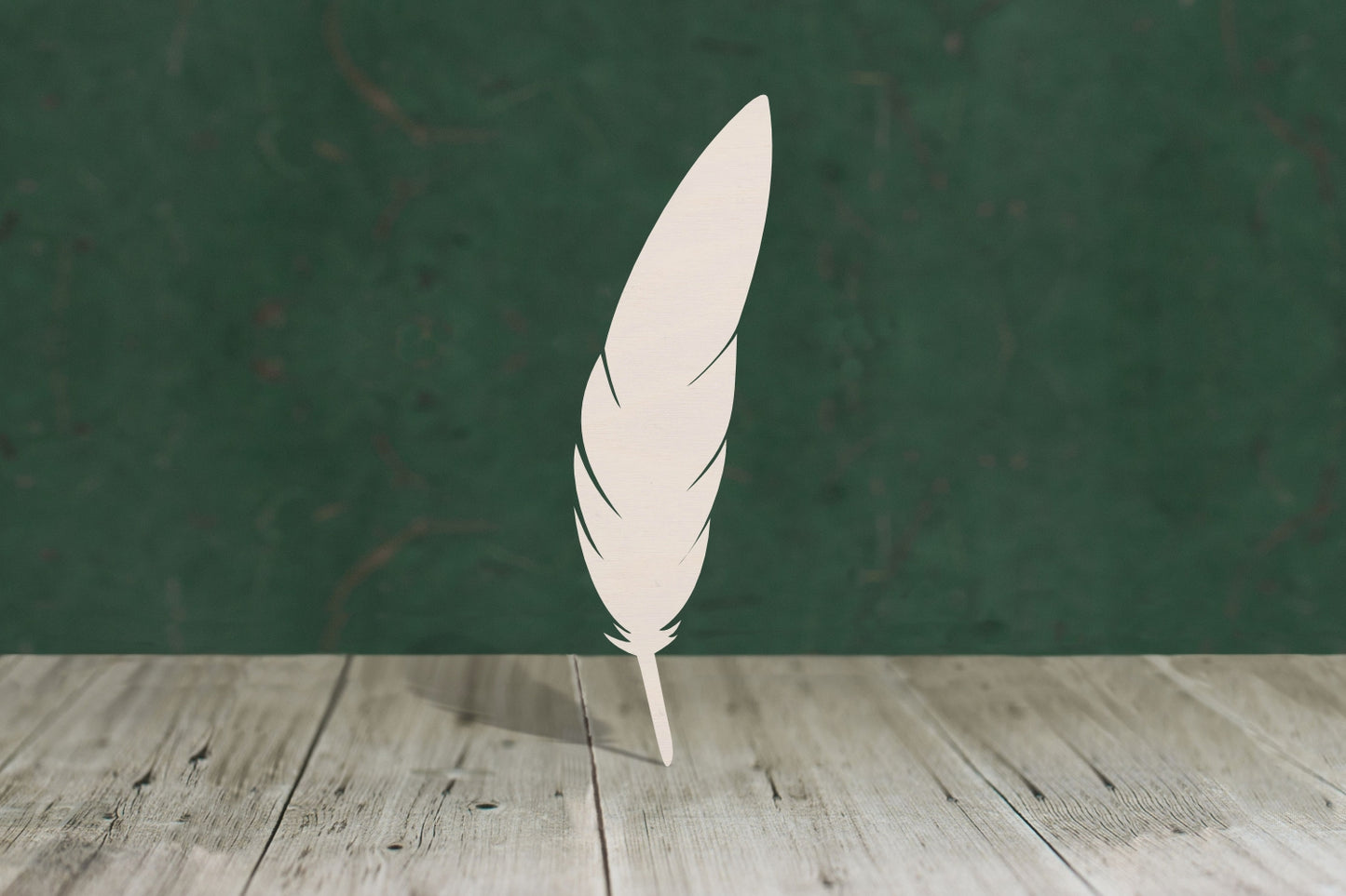 Feather 1 wooden craft shape - plywood