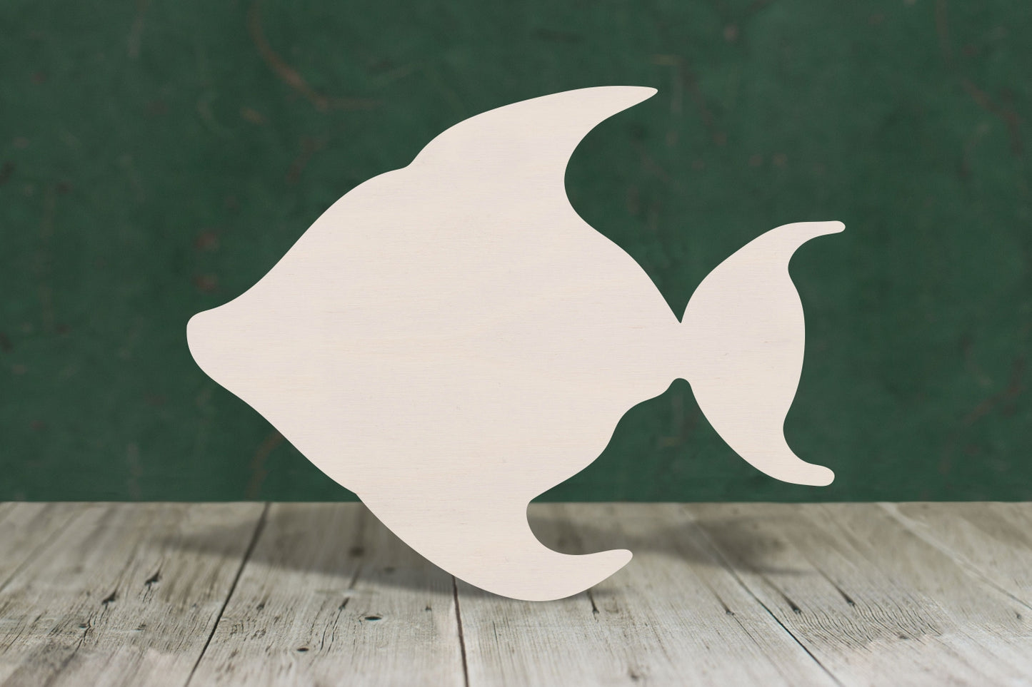 Fish plain wooden craft cut out - plywood