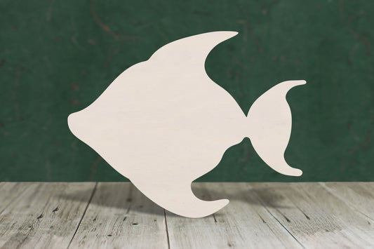 Fish plain wooden craft cut out - plywood