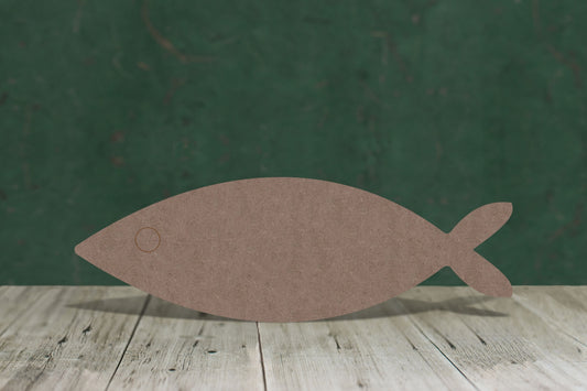 Fish simple - wooden craft blank - 2mm MDF