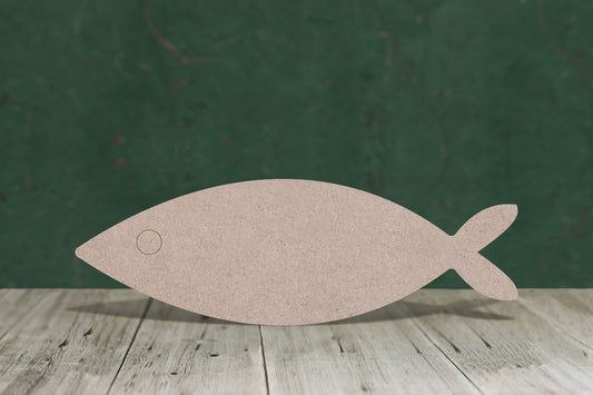 Fish simple - wooden craft blank - 3mm MDF