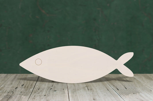 Fish simple wooden craft cut out - plywood