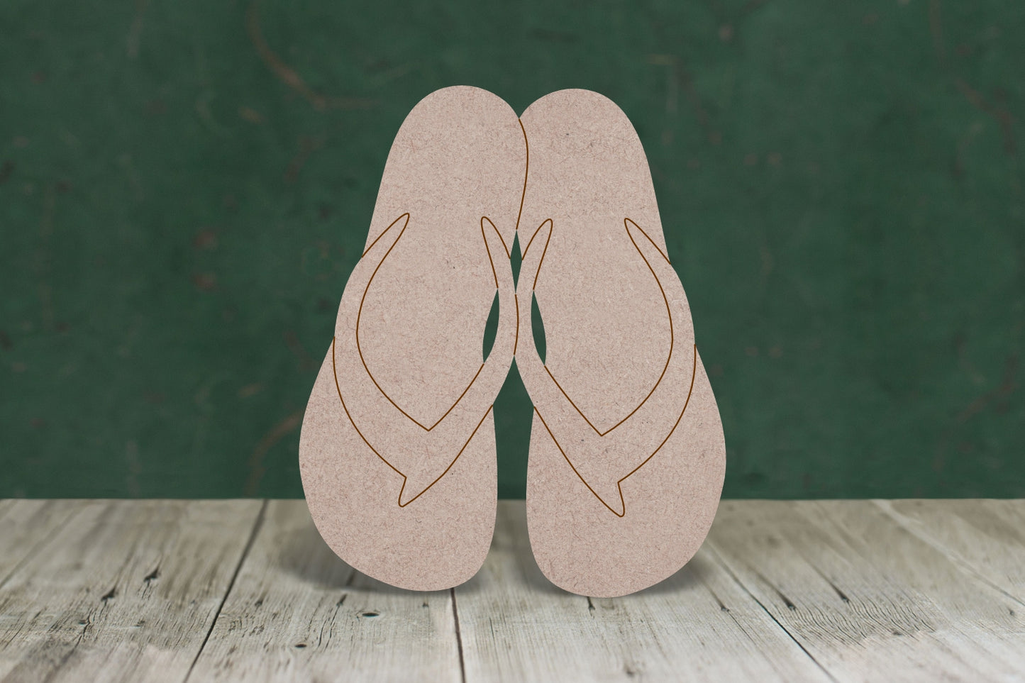 Flip flops - wooden craft shape - 3mm MDF