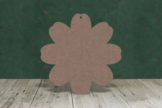 Flower 8 petal - wooden craft cut-out - 2mm MDF