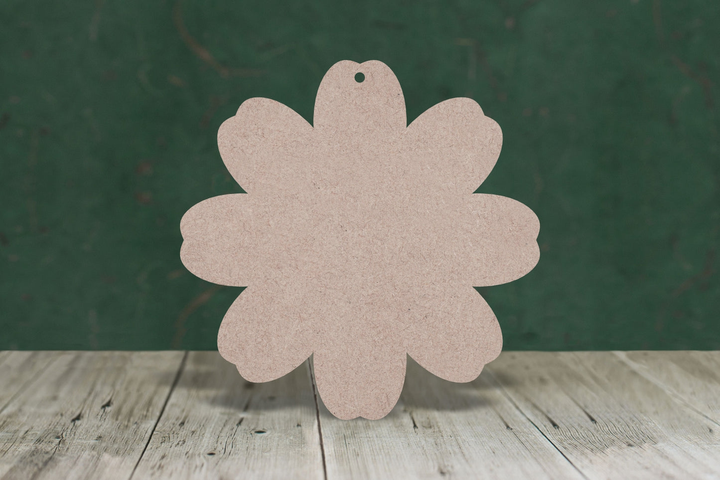 Flower 8 petal - wooden craft blank - 3mm MDF