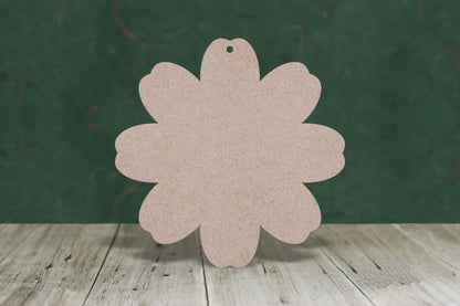 Flower 8 petal - wooden craft blank - 3mm MDF