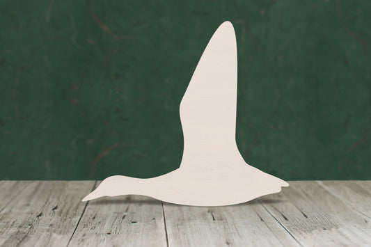 Flying duck wooden craft cut out - plywood