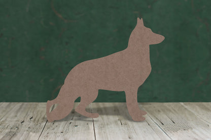 German shepherd - wooden craft shape - 2mm MDF