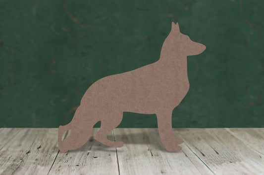 German shepherd - wooden craft shape - 2mm MDF