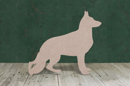 German shepherd - wooden craft shape - 3mm MDF