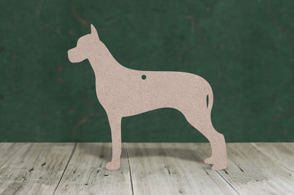 great dane - wooden craft blank - 3mm MDF