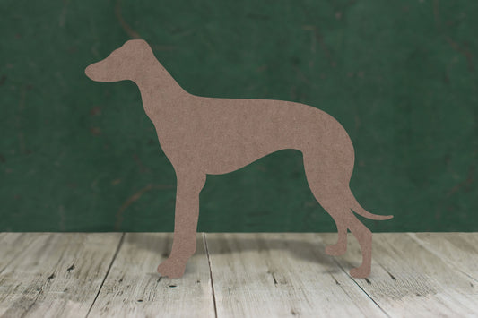 greyhound - wooden craft blank - 2mm MDF