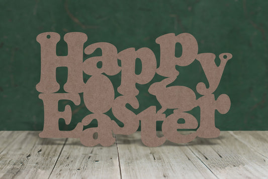 Happy Easter 2 - wooden craft blank - 2mm MDF