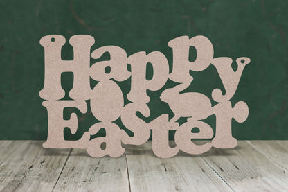 Happy Easter 2 - wooden craft shape - 3mm MDF