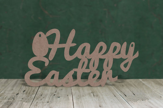 Happy Easter Text - 2mm MDF