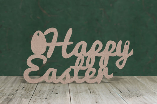 Happy Easter Text - 3mm MDF