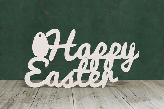 Happy Easter Text - 4mm Plywood