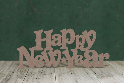 Happy New Year  text - 2mm MDF