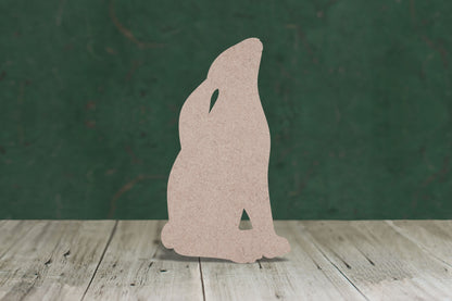 Hare moon gazing - wooden craft cut-out - 3mm MDF