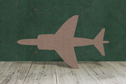 Harrier jet plane - wooden craft cut-out - 2mm MDF