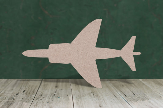 Harrier jet plane - wooden craft cut-out - 3mm MDF