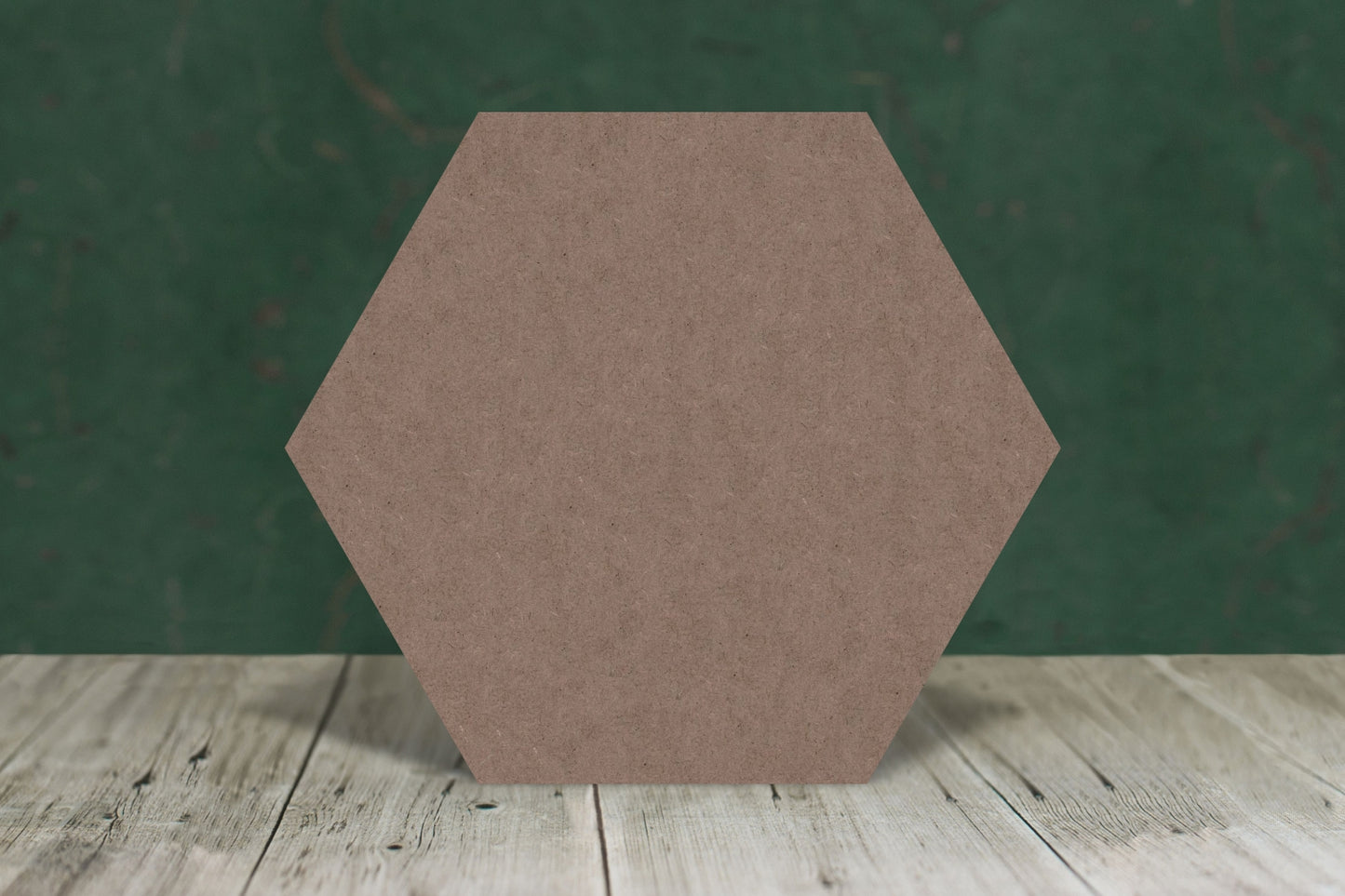 Hexagon equal sides - wooden craft blank - 2mm MDF