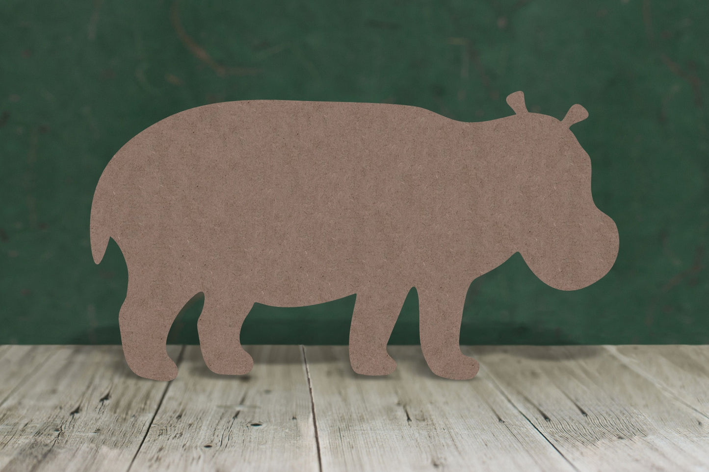 Hippo - wooden craft blank - 2mm MDF