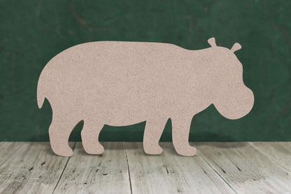 Hippo - wooden craft blank - 3mm MDF