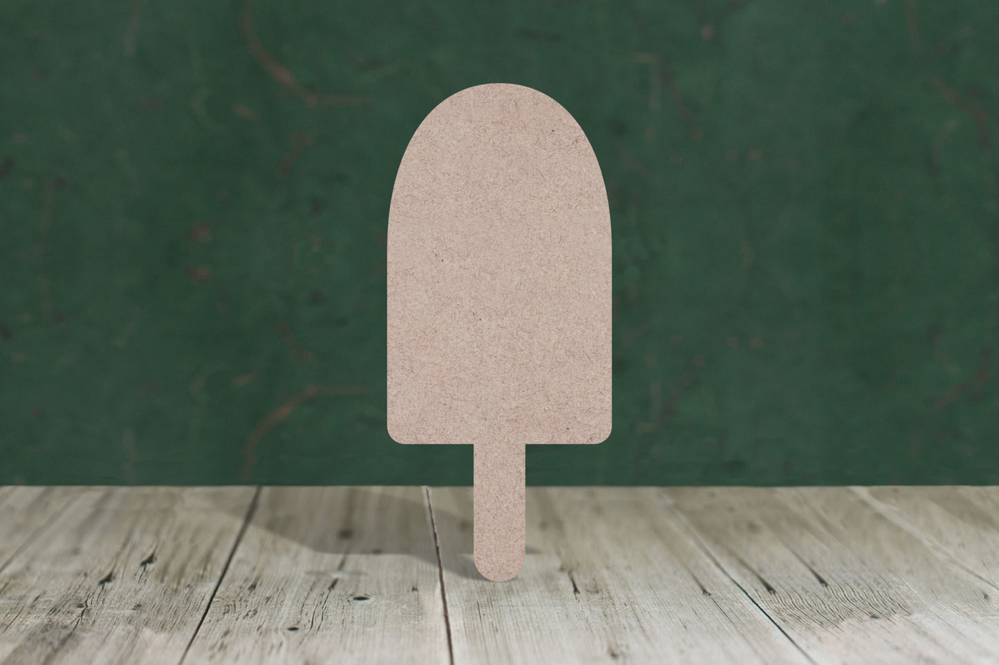 Laser cut, blank wooden Ice Lolly 1 round top shape for craft