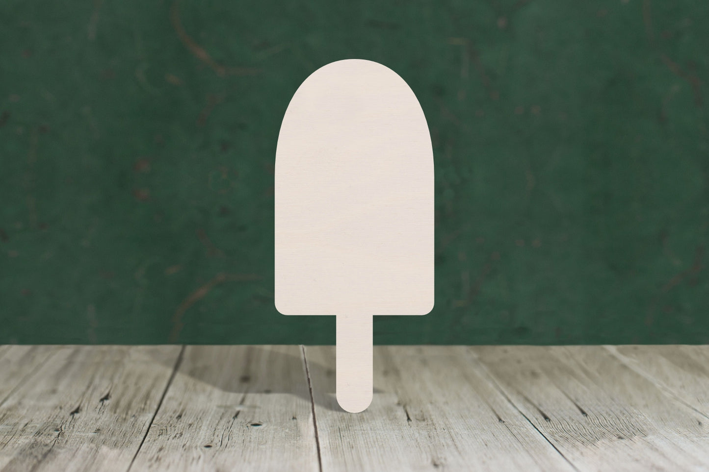 laser cut blank wooden Ice Lolly 1 round top shape for craft