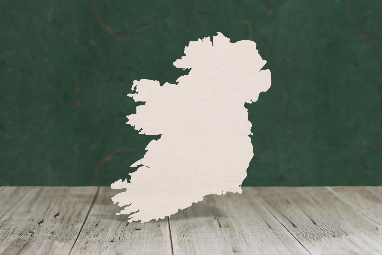 laser cut blank wooden Ireland map shape for craft