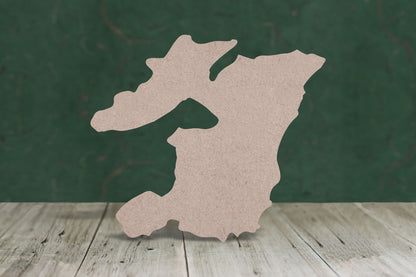 Laser cut, blank wooden Isle of Islay shape for craft