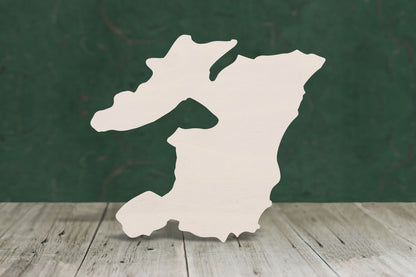 laser cut blank wooden Isle of Islay shape for craft