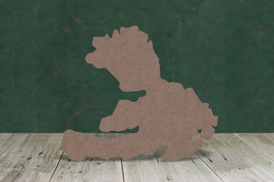 Laser cut, blank wooden Isle of Mull shape for craft