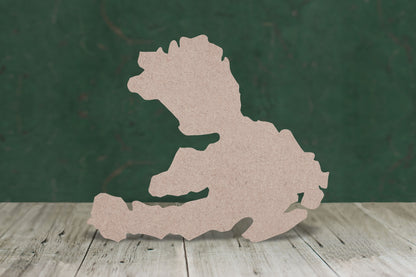 Laser cut, blank wooden Isle of Mull shape for craft