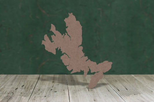 Laser cut, blank wooden Isle of Skye shape for craft