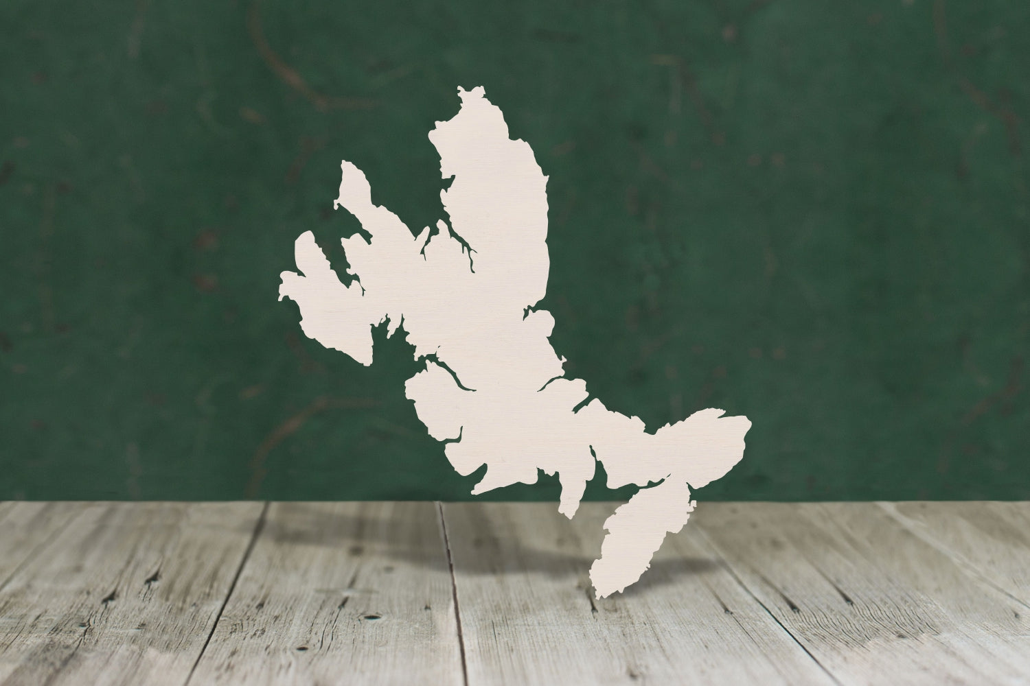 laser cut blank wooden Isle of Skye shape for craft