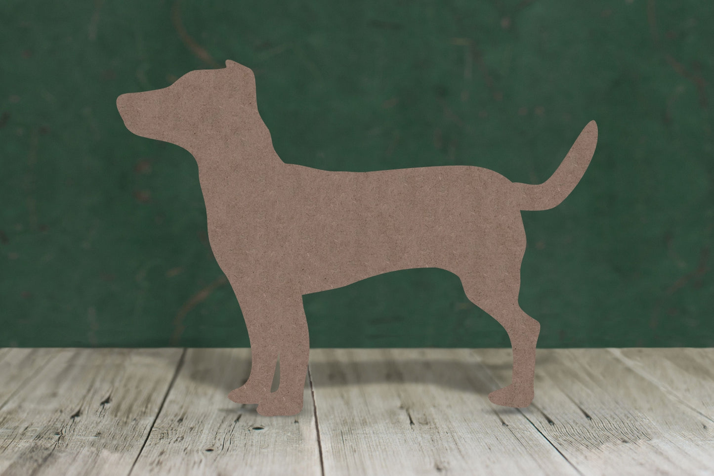 Laser cut, blank wooden Jack Russell shape for craft