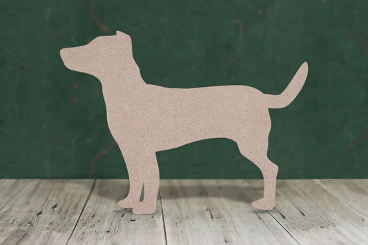 Laser cut, blank wooden Jack Russell shape for craft