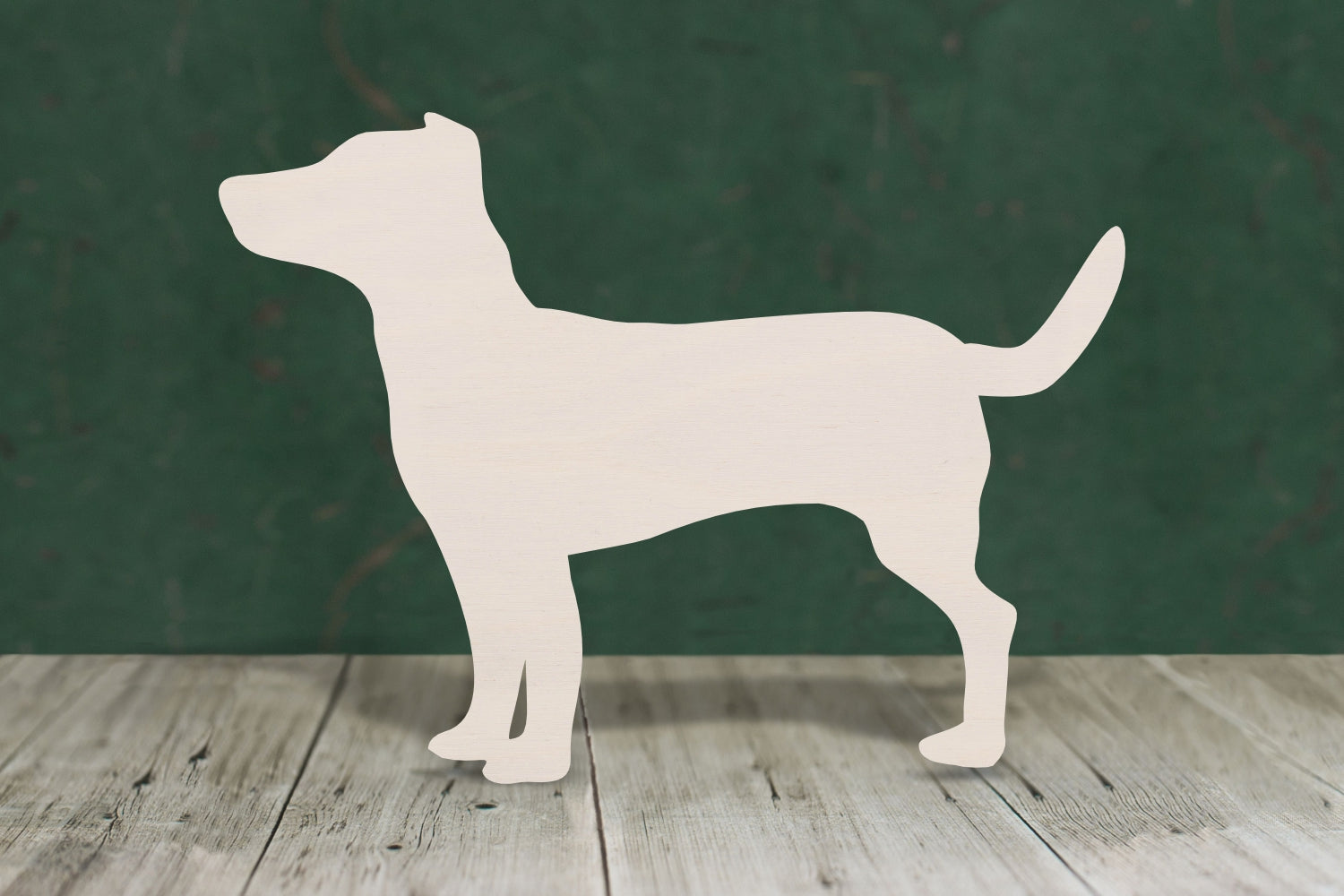 laser cut blank wooden Jack Russell shape for craft