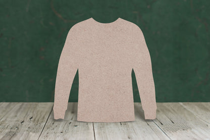 Laser cut, blank wooden Jumper 2 shape for craft