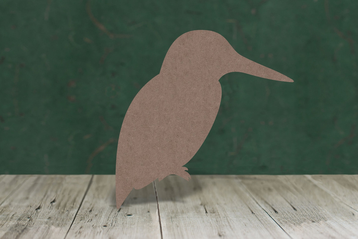 Kingfisher - wooden craft blank - 2mm MDF