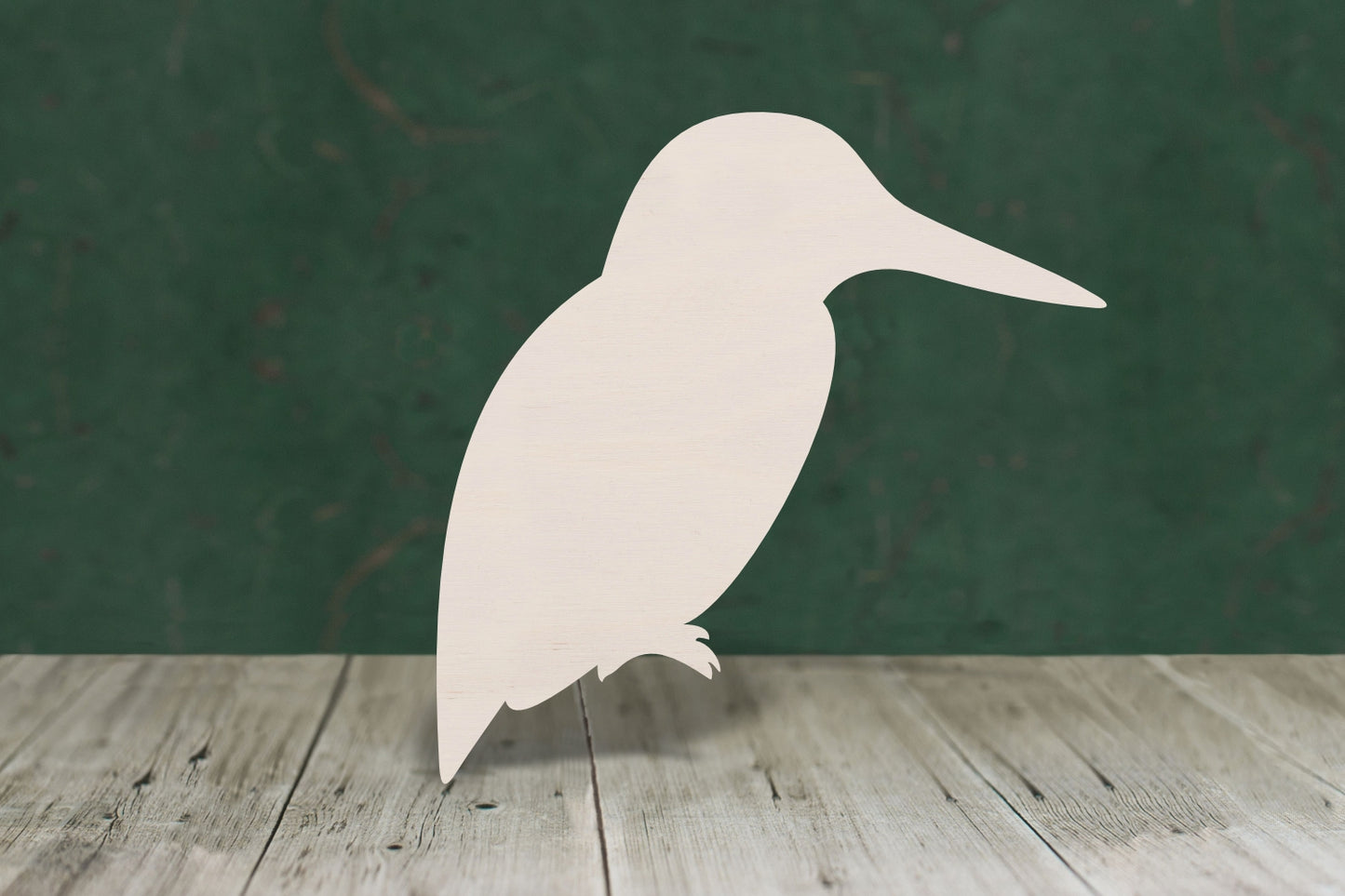 Kingfisher - wooden craft cut out - plywood