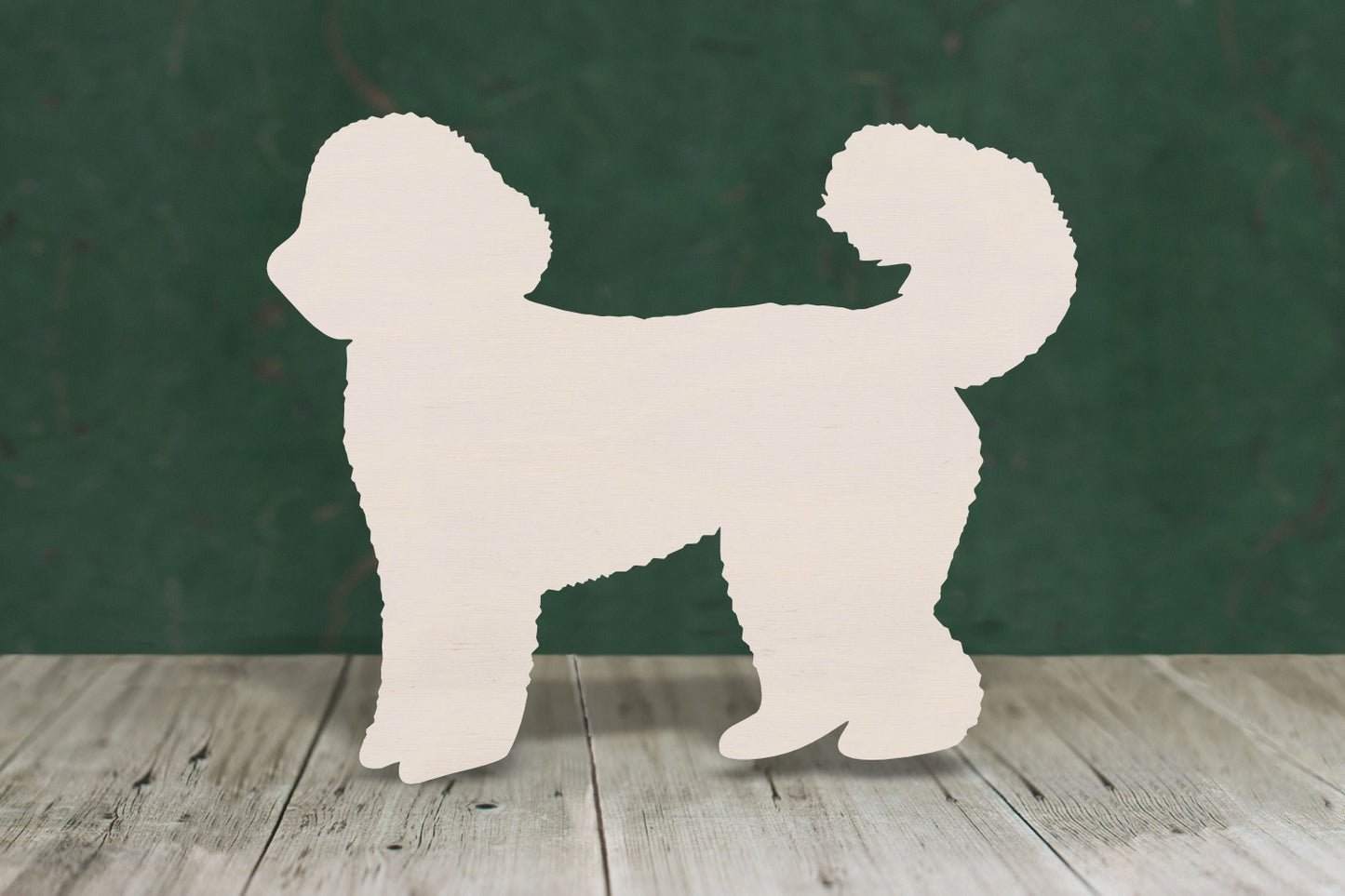 Labradoodle wooden craft cut out - plywood