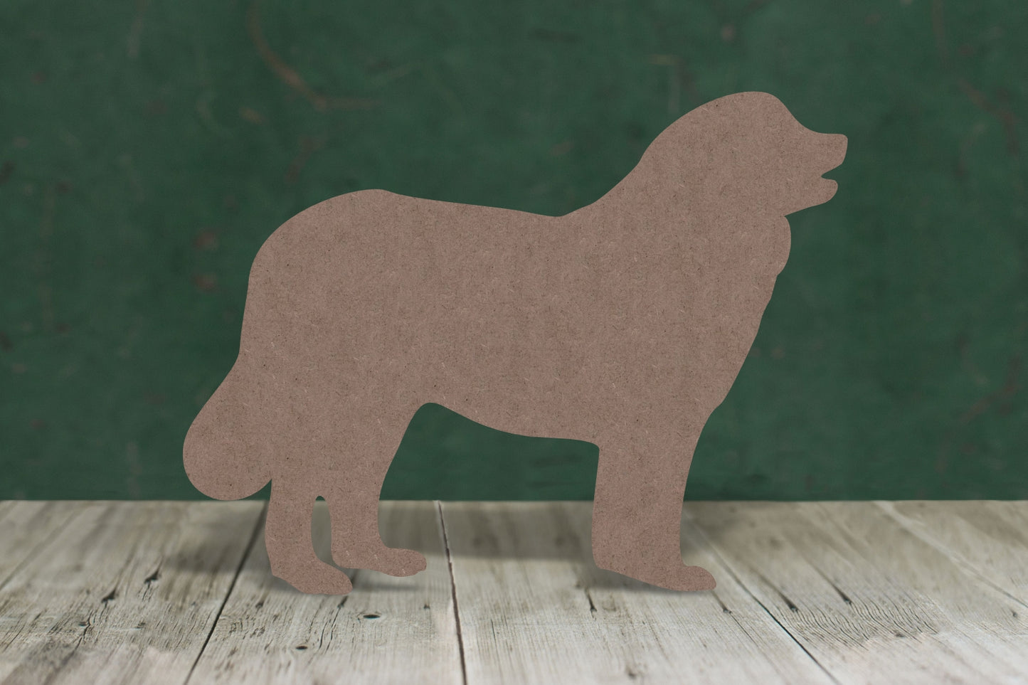 Laser cut, blank wooden Leonberger shape for craft